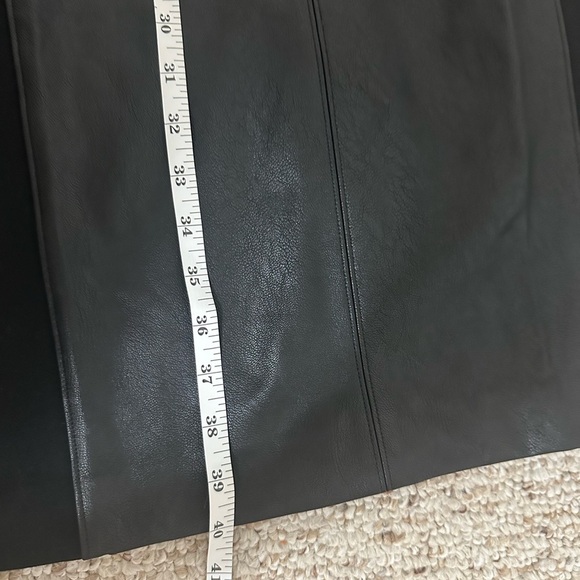 Spanx Black Leather Like Combo Fitted Dress Size small - Picture 14 of 15